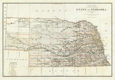 U.S. General Land Office - State of Nebraska, 1879