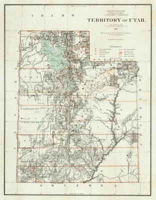 U.S. General Land Office - Territory of Utah, 1879