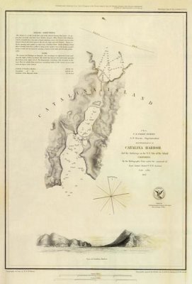 United States Coast Survey - Catalina Harbor, California, 1852