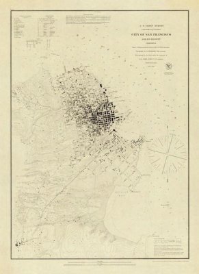 United States Coast Survey - San Francisco and Vicinity, 1853