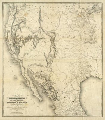 United States War Department - Map of The United States, 1850