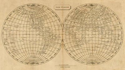 Aaron Arrowsmith - The World, 1812