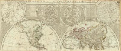 Samuel Dunn - A general map of the world or terraqueous globe, 1787