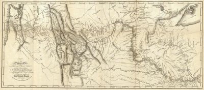 Lewis and Clark - Map of Lewis and Clark's Track, Across the Western Portion of North America, 1815