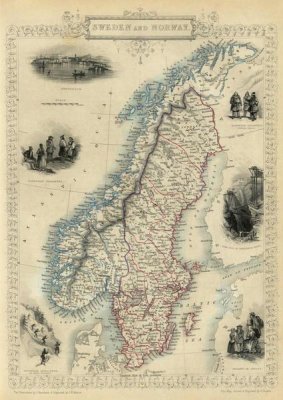 R.M. Martin - Sweden and Norway, 1851