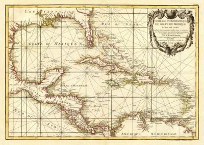 Giovanni Antonio Bartolomeo Rizzi Zannoni - Golfe du Mexique, 1762