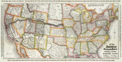 Union Pacific Railroad Company - New map of the American Overland Route, 1879