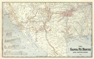 Santa Fe Railroad Company - Sante Fe Route and connections, 1888