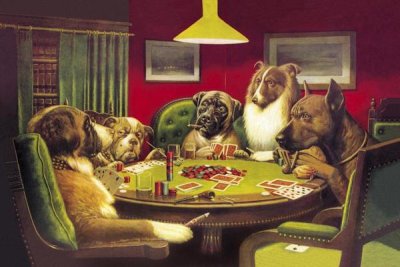 C.M. Coolidge - Poker Dogs: A Bold Bluff, 1903