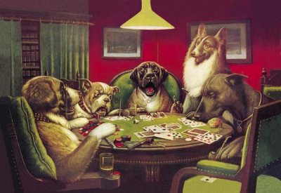 C.M. Coolidge - Poker Dogs: Stun, Shock and the Win, 1903