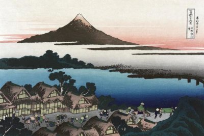 Hokusai - Dawn at Isawa in Kai Province, 1830