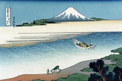 Hokusai - Tama River in Musashi Province, 1830