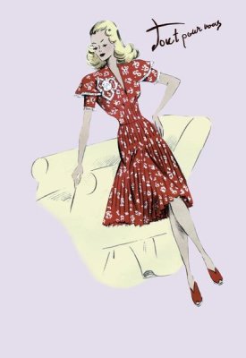 Unknown - Polka-Dot Spring Dress, 1947