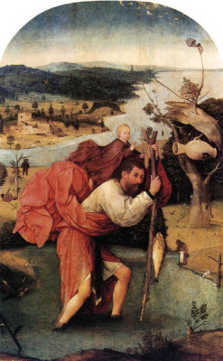 Hieronymus Bosch - St Christopher Carrying The Christ Child