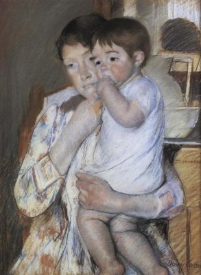 Mary Cassatt - Baby In His Mother Arms 1889