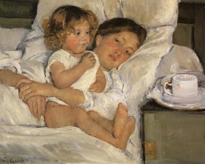 Mary Cassatt - Breakfast In Bed 1897
