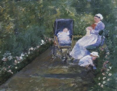 Mary Cassatt - Children In A Garden 1878