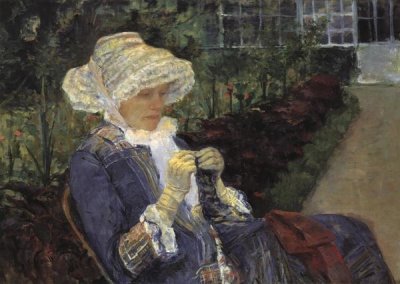 Mary Cassatt - Lydia Crocheting In The Garden At Marly 1880