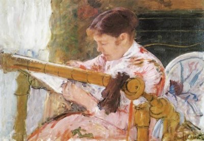 Mary Cassatt - Lydia Working At A Tapestry Frame 1881