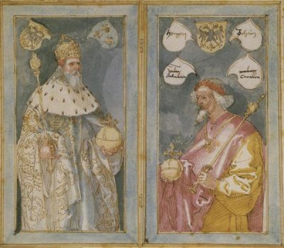 Albrecht Durer - The Emperors Charlemagne And Sigismund