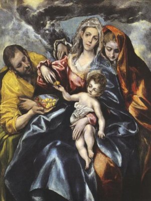 El Greco - The Holy Family With Saint Mary Magdalen