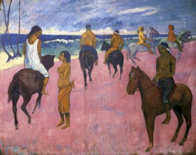 Paul Gauguin - Riders On The Beach 1902