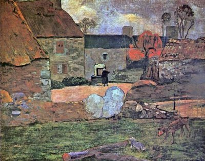 Paul Gauguin - The Blue Roof