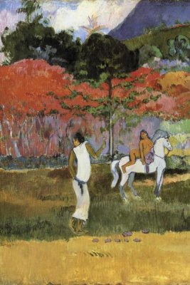 Paul Gauguin - Women And White Horse Detail