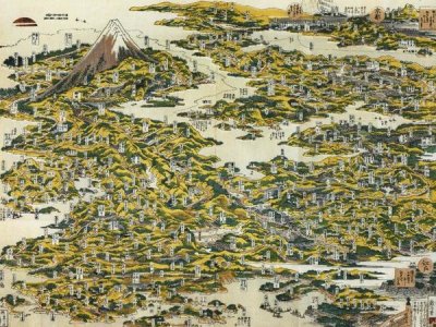 Hokusai - Map Of The Tokaido Road 1818