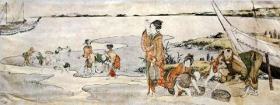 Hokusai - Shellfish Gathering