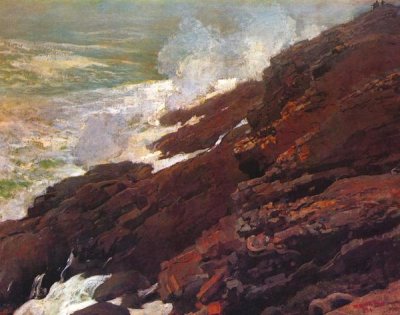 Winslow Homer - High Cliff Coast Of Maine