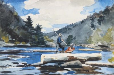 Winslow Homer - Hudson River Logging