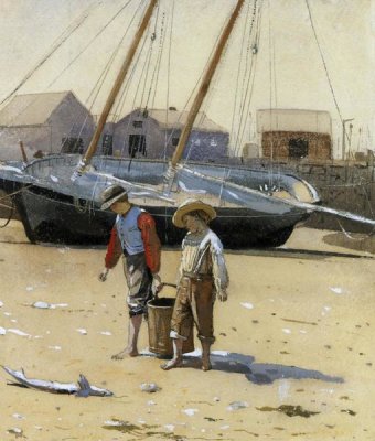 Winslow Homer - The Basket Of Clams 1873