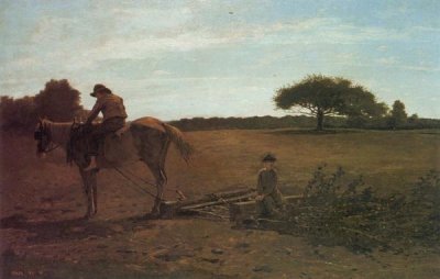 Winslow Homer - The Brush Harrow