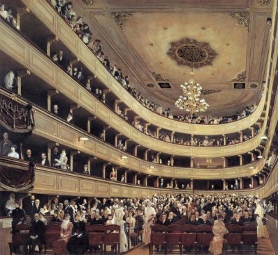 Gustav Klimt - Auditorium Of The Old Burgtheater 1888