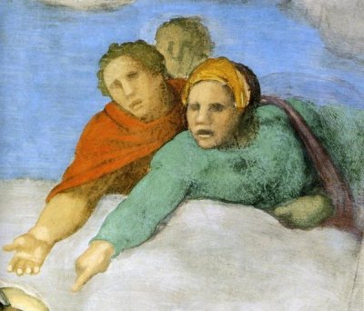Michelangelo - Detail From The Last Judgement 13