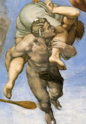 Michelangelo - Detail From The Last Judgement 27