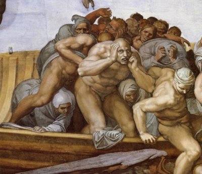 Michelangelo - Detail From The Last Judgement 28