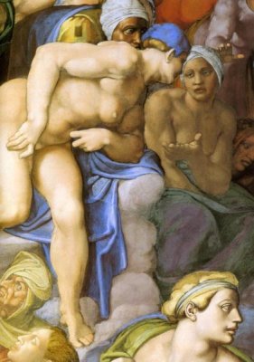 Michelangelo - Detail From The Last Judgement 29