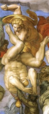 Michelangelo - Detail From The Last Judgement 35