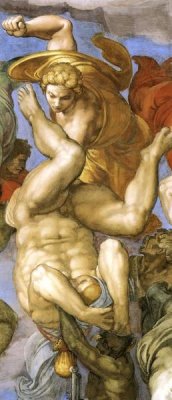 Michelangelo - Detail From The Last Judgement 35
