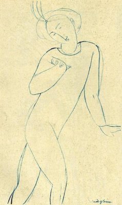 Amedeo Modigliani - Dancer Nijinsky