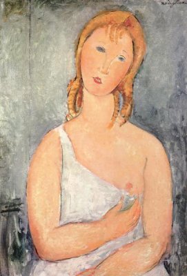 Amedeo Modigliani - Girl In White Chemise