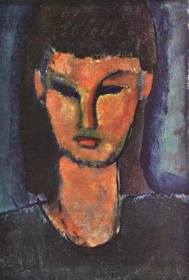 Amedeo Modigliani - Head Of Young Woman 2