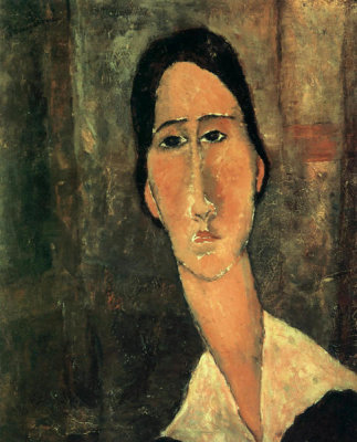 Amedeo Modigliani - Jeanne Hebuterne Whitecollar