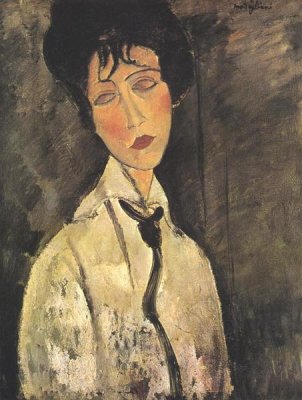 Amedeo Modigliani - Lady With Black Tie