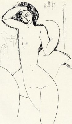 Amedeo Modigliani - Nude On Sofa