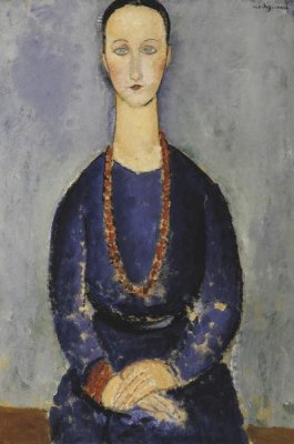 Amedeo Modigliani - Woman With Red Necklace