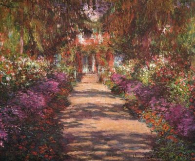 Claude Monet - A Lane In Monets Garden Giverny II