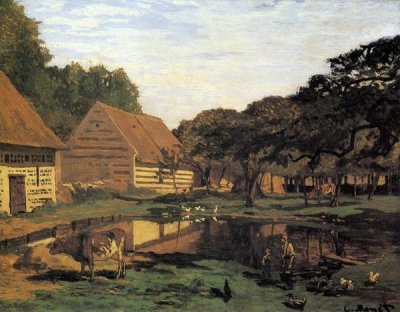 Claude Monet - Farmyard In Normandy 1863